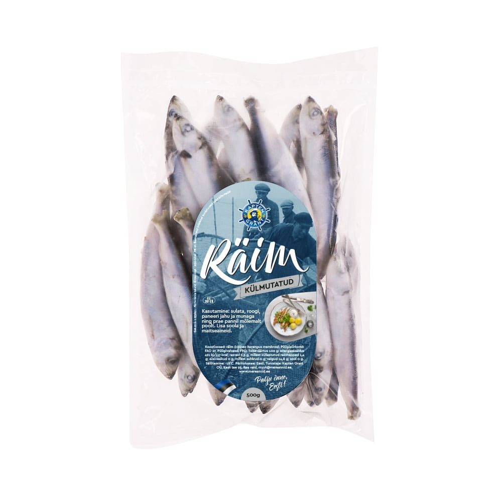 Külmutatud räim peaga